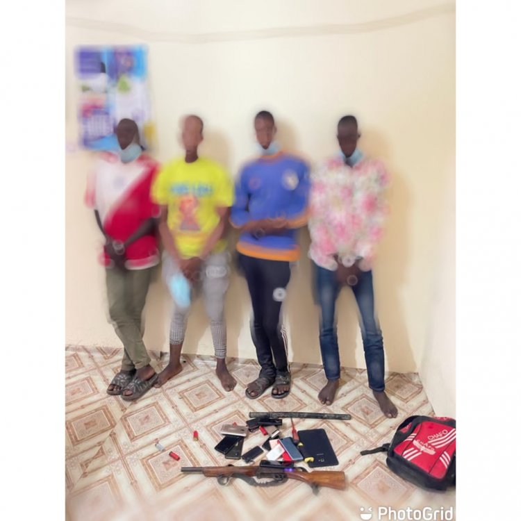 FOUR KPANDO AGBENOXOE HIGHWAY ROBBERS ARRESTED FOUR MORE ON THE RUN
