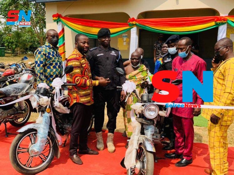 MP Donates Motobikes to Assits  police to Combat crime.