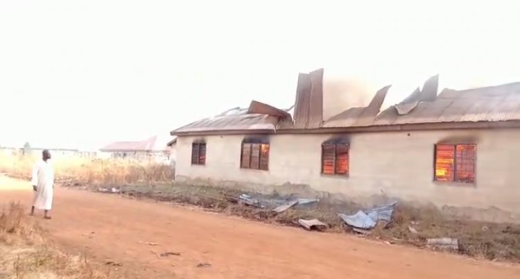 Valuable Items Worth thousands, Compound House with 16 Rooms Burnt into Ashes in Tamale
