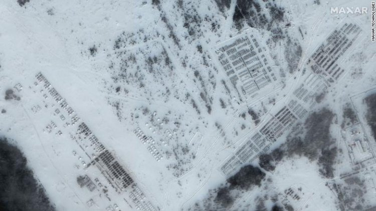 Russia accelerates movement of military hardware towards Ukraine, satellite images show