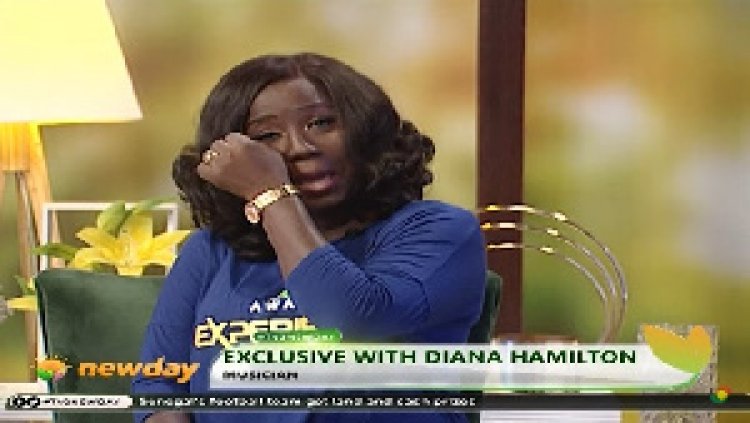 Diana Hamilton Cries Uncontrolabily In An Interview