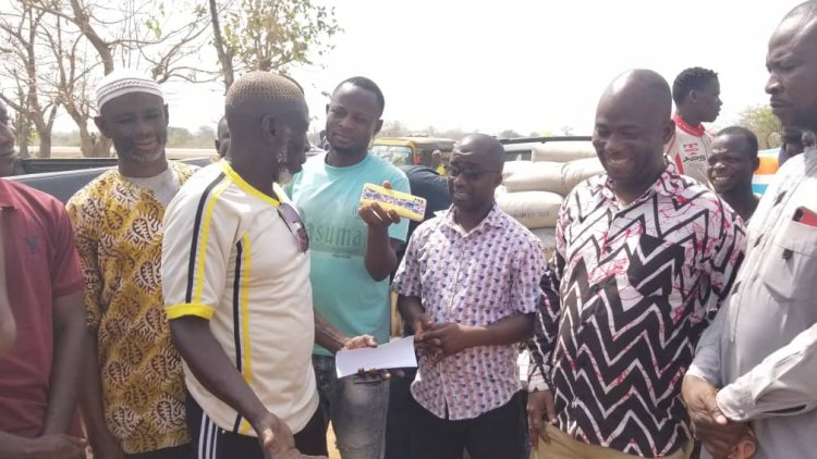 Yendi former NPP Parliamentary candidate donates towards Cemetery fence Wall Project