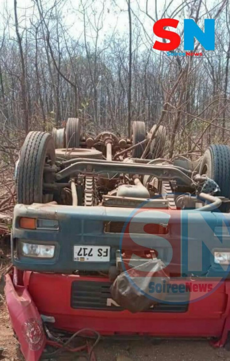 KWAME DANSO FIRE ENGINE FS 717 INVOLVED IN AN ACCIDENT, 5-MEMBER CREW IN CRITICAL CONDITION