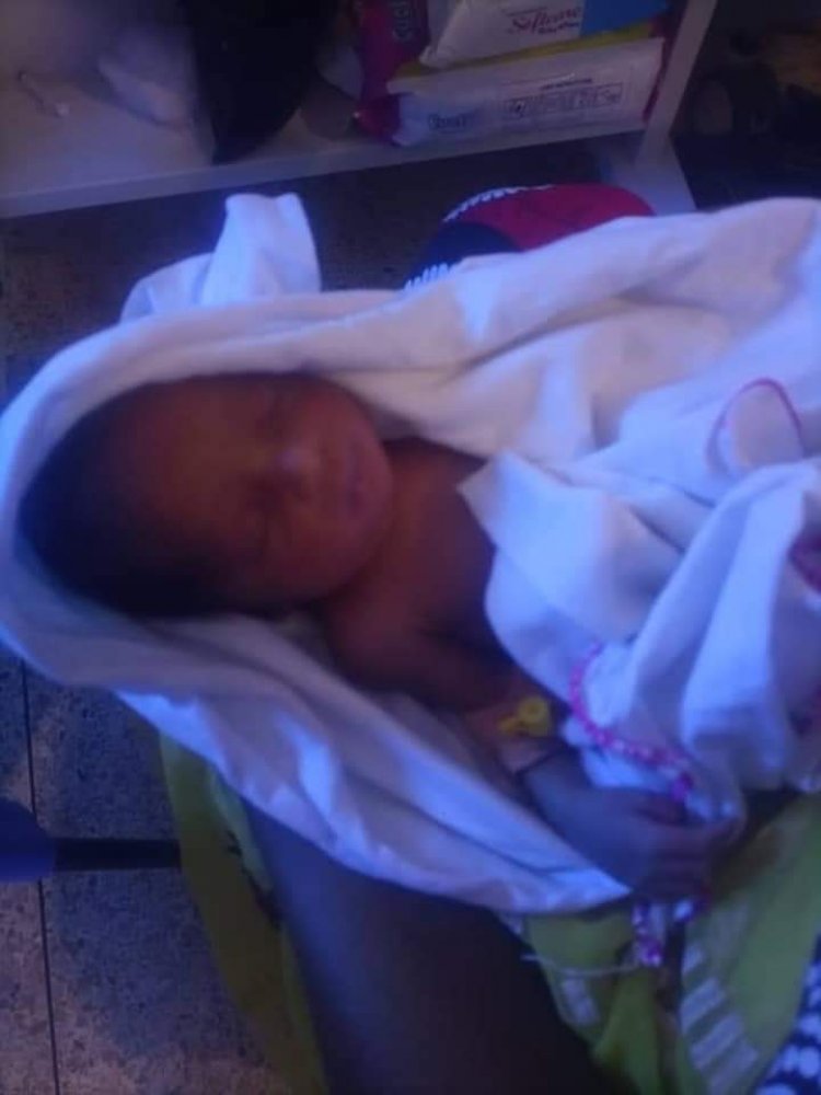 Baby girl rescued from a public toilet
