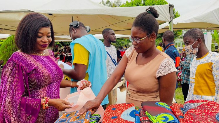 NDC MP Queenstar  Fetes Akufo-Addo's  NABCO Trainees  In Agona East