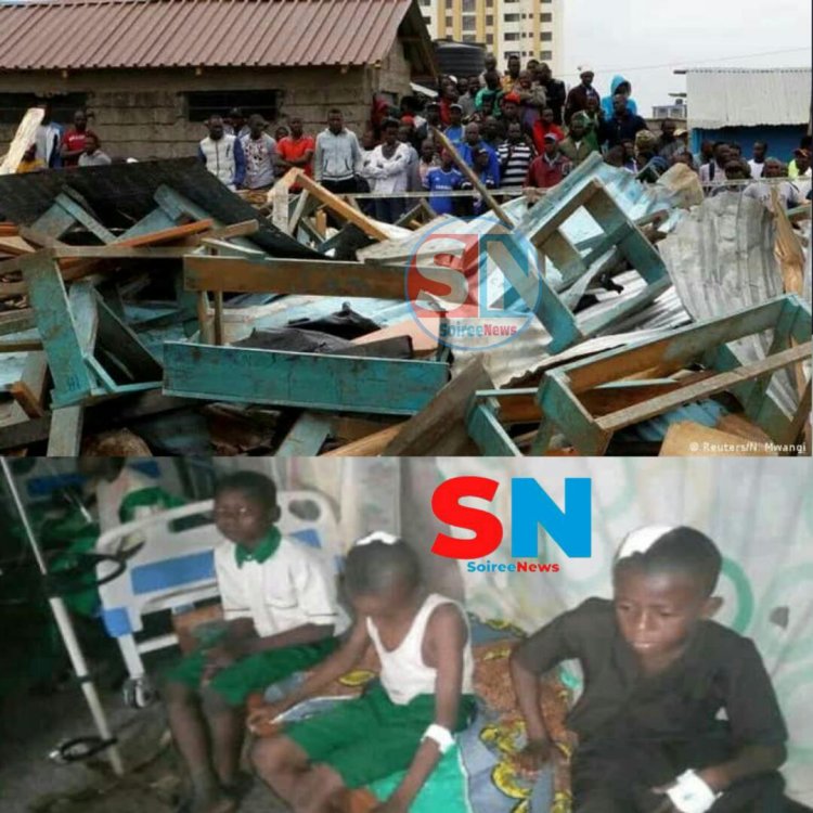 11 Injured after the walls of two classrooms collapsed on them.