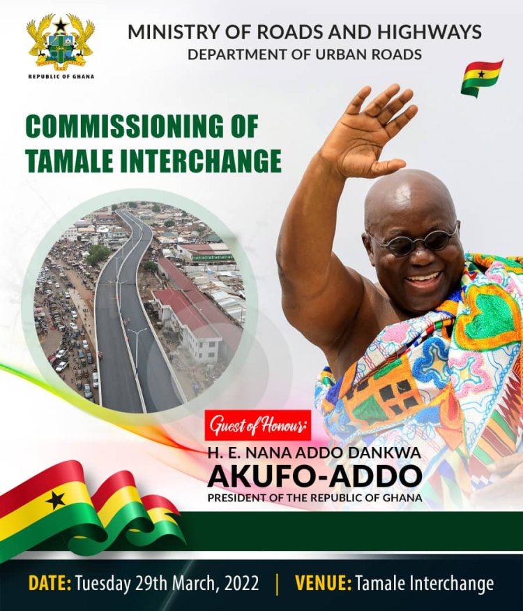 Akufo Addo to commission Tamale Interchange on Tuesday