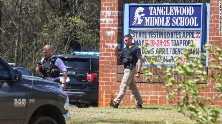 Officials say a 12-year-old boy was fatally shot by a classmate at a South Carolina middle school.