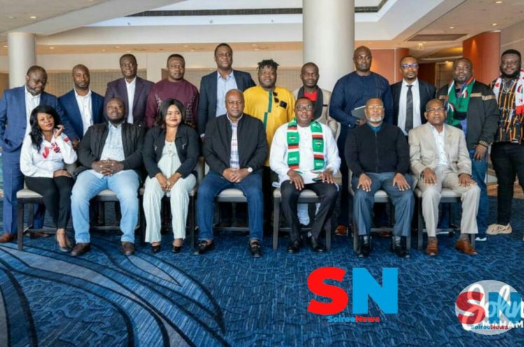 Mahama  meets NDC-USA  Chapter  As Ghanaians in USA  call for his come back.