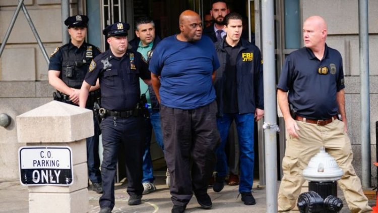 'Without incident,' police arrested the suspect in the New York train shooting.