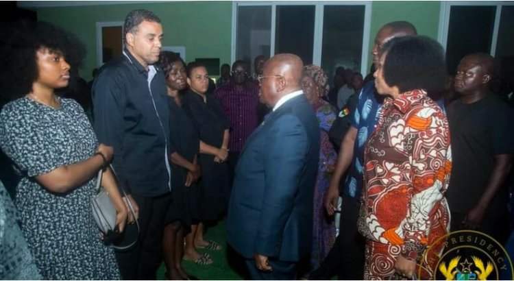 Nana Addo Visits Bishop Dag Heward Mills After The Death Of His Son