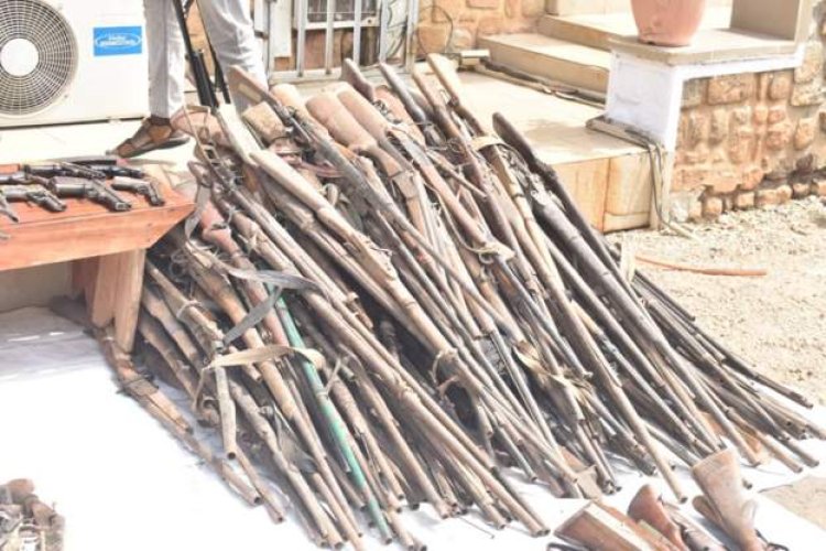 Over 500 firearms have been seized by the Nigerian military from citizens.