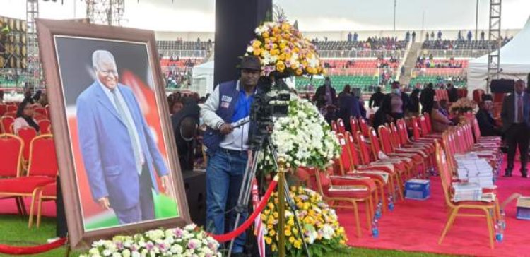 In pictures: Kibaki's funeral is underway.