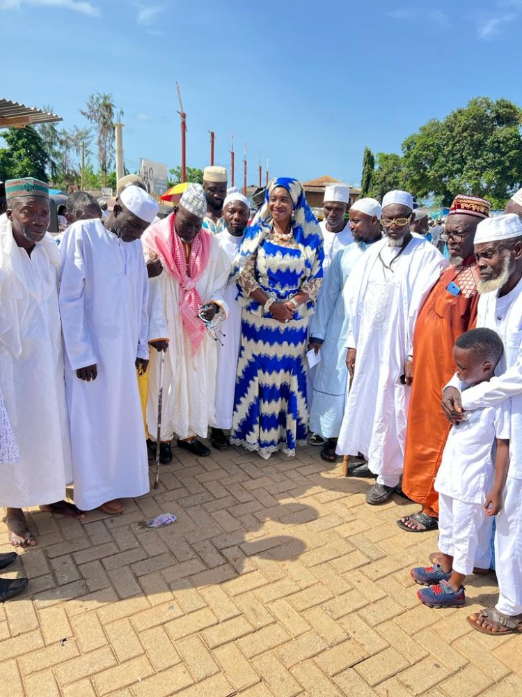 Nzema East MCE Joins Muslim Community In Axim To Celebrate  This Year's Eid Al- Fitr
