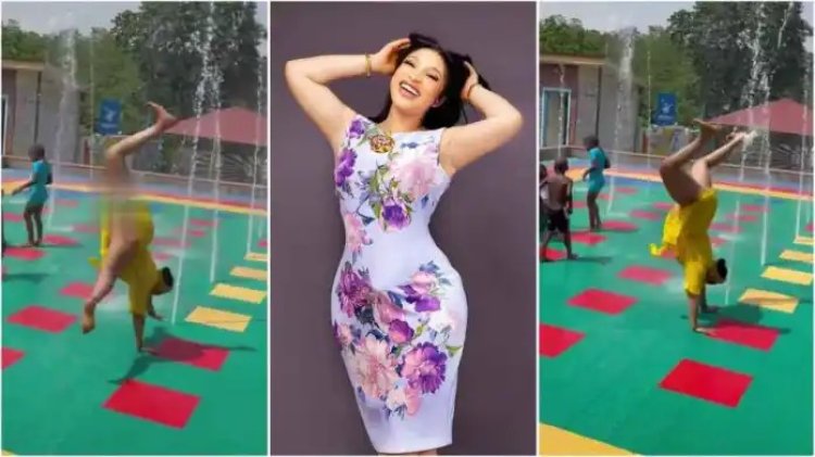 Tonto Dikeh Mistakenly Shows Her 'toto' At Park -Video