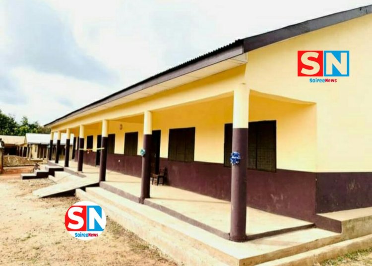 Member of Parliament Sunyani East:Commissioned  Two Different Classroom Blocks In The Constituency.