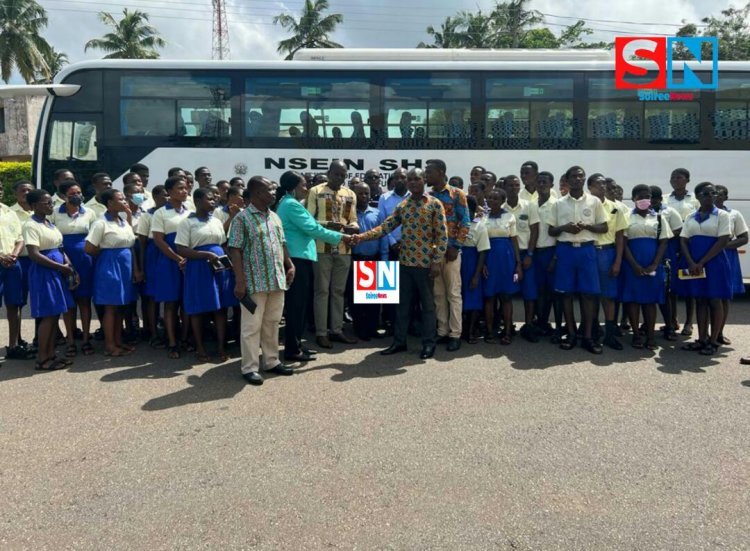 Nsein Senior  High School  Gets New Bus