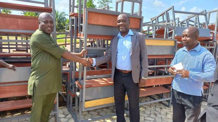 Dormaa West Assembly  Presents 200 Dual Desks To The Dormaa West  Education Directorate