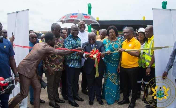President Akufo-Addo  Has Taken Small-Scale Mining Activities To  Another Highest Level -As He Commissions 100 Mercury-Free Gold Processing Equipment