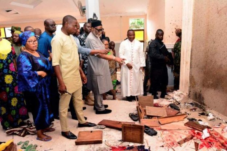 Twenty-two people were slain in a church attack in Nigeria - officials