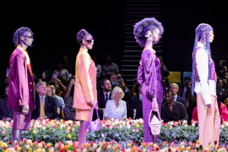 At the Rwandan fashion show, royals sit front row