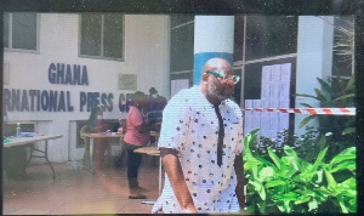 Fire Works At Ghana  International Press  Centre In Accra  -As Randy Abbey’s name missing from register during GJA elections