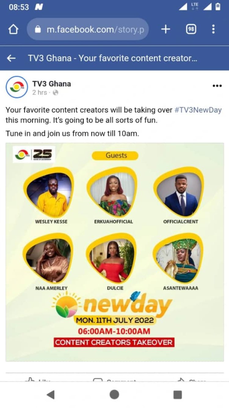 Ghanaians Blast TV3 For Interviewing TikTokers