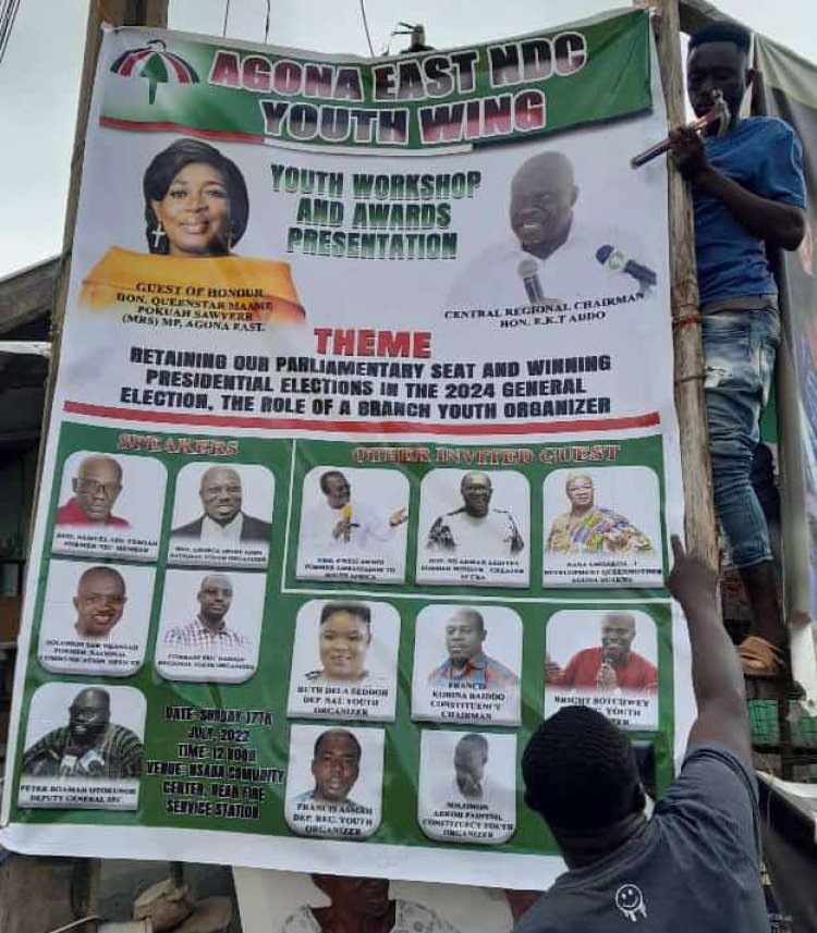 My Office Has Nothing  To Do With Youth Workshop and Awards Presentation -NDC Agona East MP Fires Back