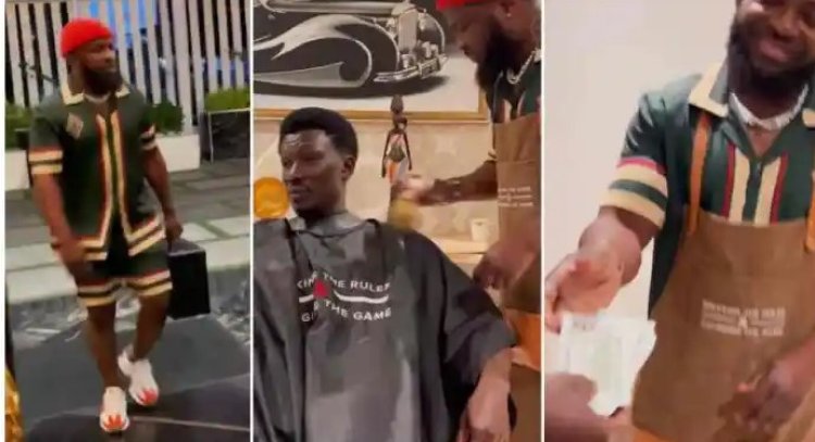 Nana Cheddar Flies UK- based Barber To Ghana To Trim His Hair
