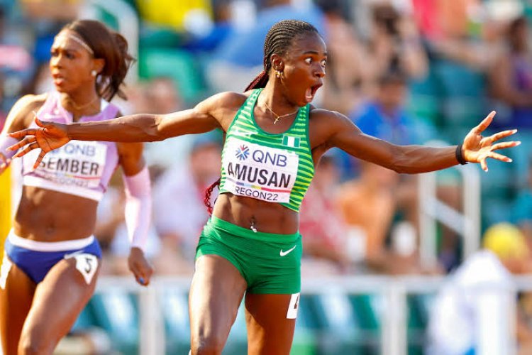 Nigeria’s Amusan Breaks Record, Wins 100M Hurdles Gold