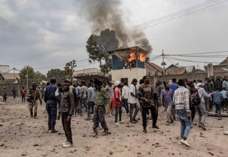 UN base petrol-bombed as DR Congo protests worsen