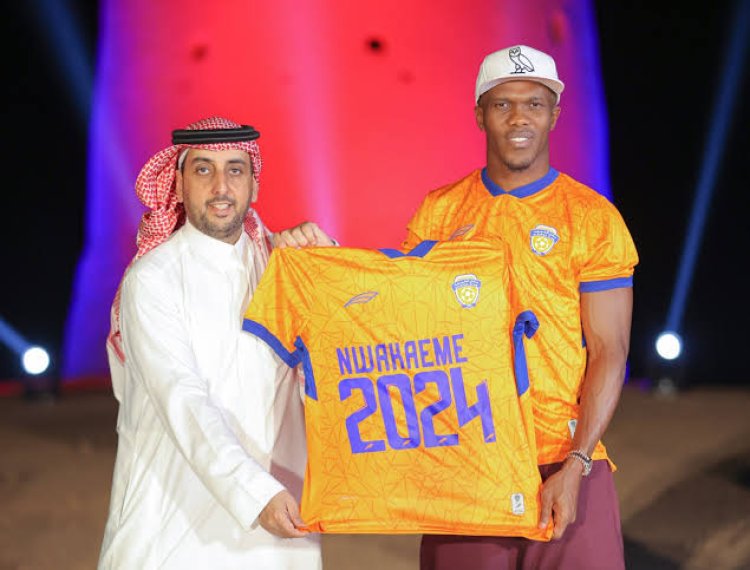 Transfer: Nwakaeme Pens Two-Year Contract With Saudi Club, Al-Fayha