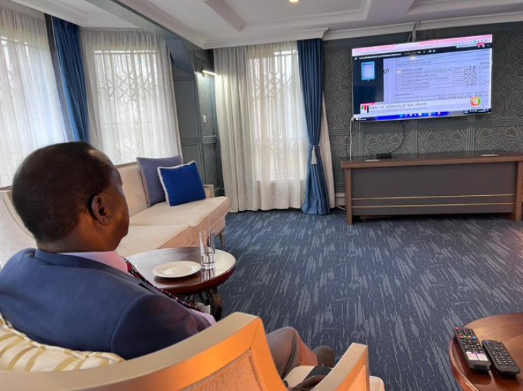 Odinga glued to TV as lawyers argue case