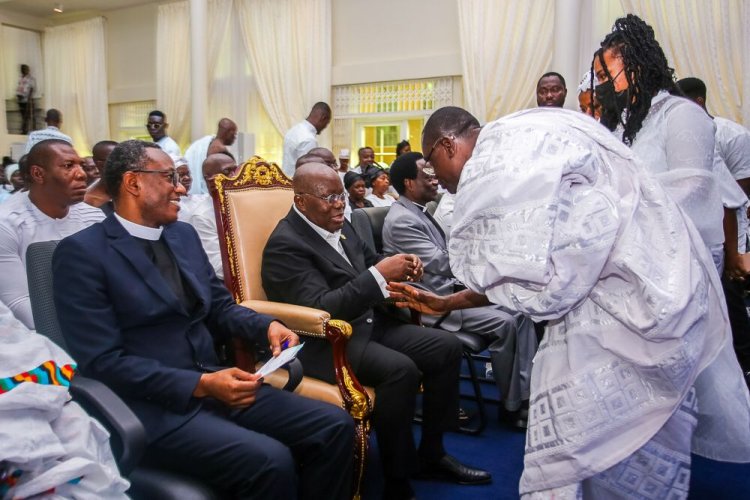 Akufo-Addo Joins  Dr. Agyepong’s Family  At Service of Thanksgiving