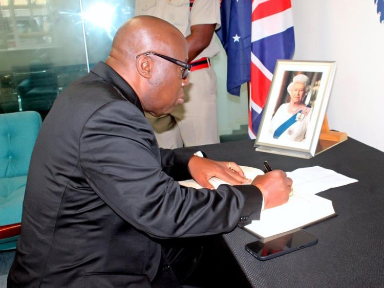 Ade Coker-Consulate Of  Republic Of Belarus Signs Book Of Condolence Opened  For Late Queen Elizabeth II