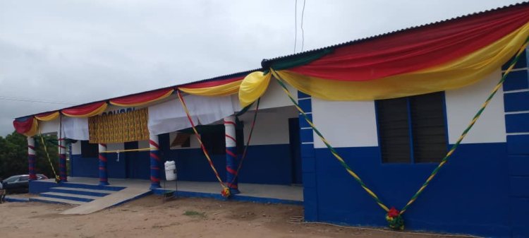Stop Habit Of Covering -Up Sins Of Your Children -Afenyo Markin Cautions Mothers;  As He Commissions 3-Classroom Block Of African Christian Mission School At Sankor