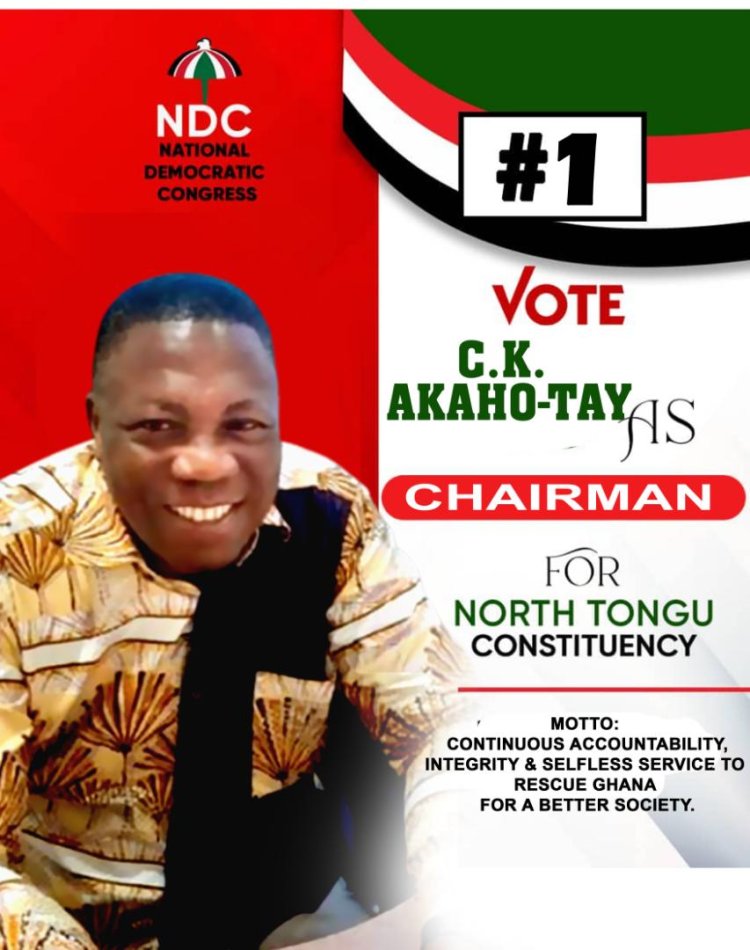 NDC Internal Constituency Exes Race: North Tongu NDC  Chairman, C.K Akaho-Tay Optimistic Of Victory!