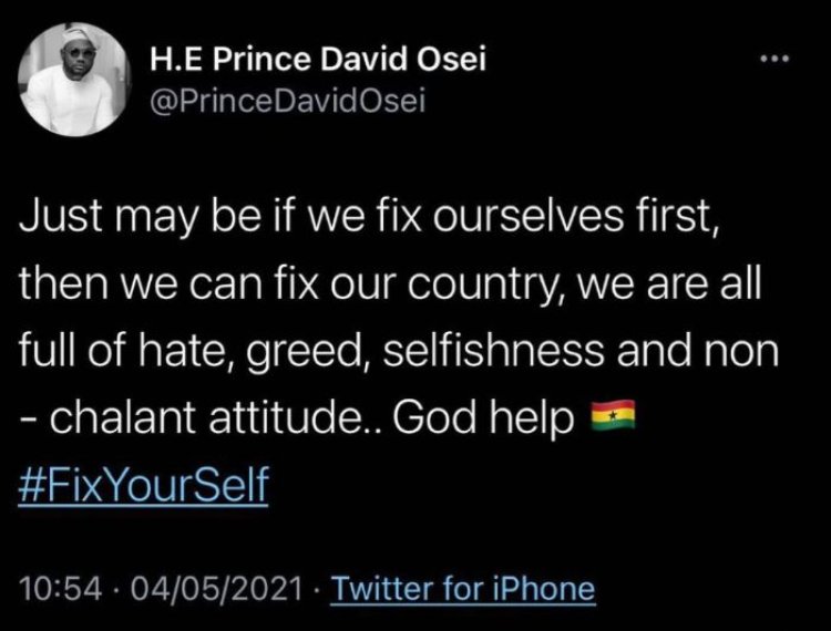 Furious youths drag Prince David Osei after he asked to organize them to protest the government.