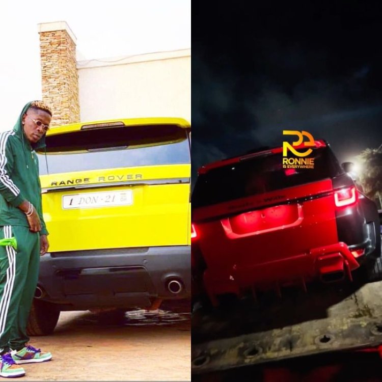 After being criticized for painting his old Range Rover as a new one, Shatta Wale responds