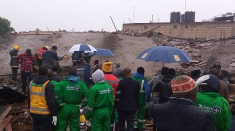 Family trapped as another Kenya building collapses