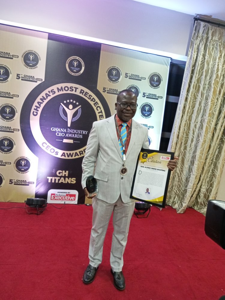 MP For Bibiani-Anhwiaso-Bekwai Wins Ghana Most Respected CEO 2022 Award