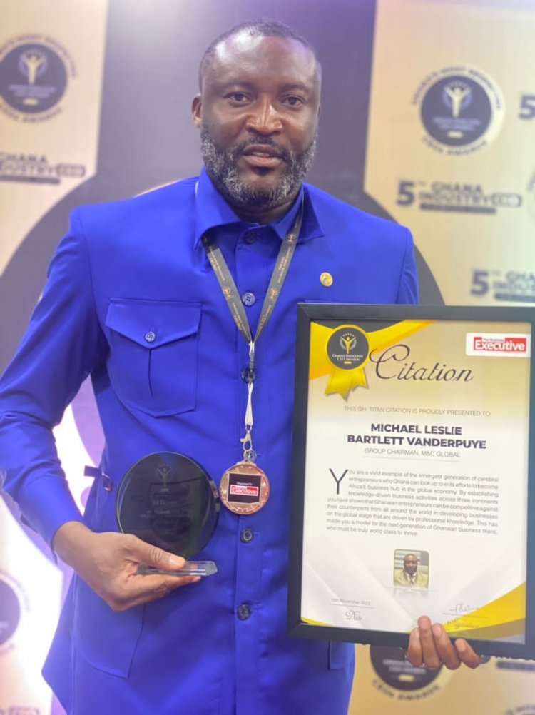 M&C Group Global President Wins Ghana Most Respected  CEO 2022 Award; Dedicates The Award To The Staff