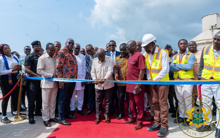 Akufo-Addo Commissions Container Terminals,Dry Dock At Takoradi Harbour