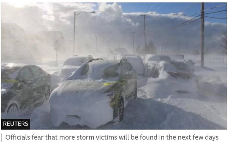 US winter storm traps New York State residents in cars