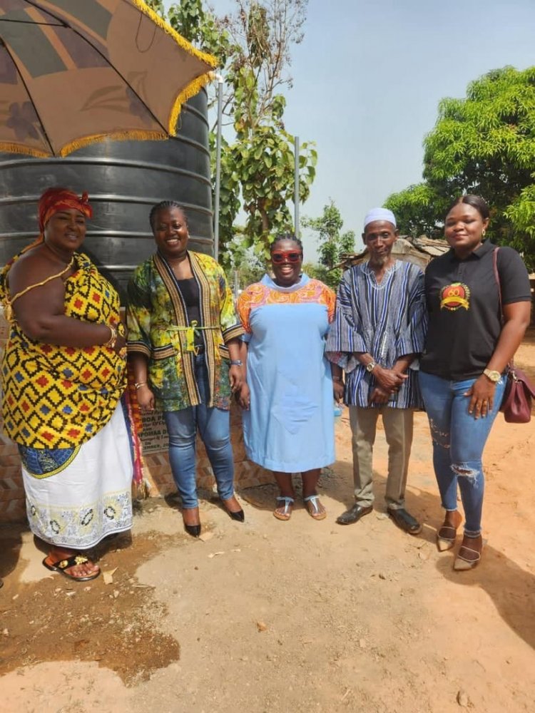 Amma Frimpomaa Appeal to National Lottery Authority Good Causes Foundation Yields Results as Four Boreholes Constructed for Sunyani West Communities.