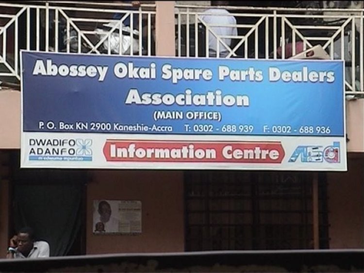 Hundreds Of Spare Part Shops Closed Down At Abossey Okai! ---As Shop Owners Were Chased By Banks For Default In Loans Repayment