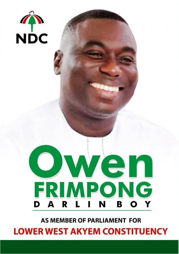 NDC Parliamentary Primaries: I am Not In The Race To Amass Wealth For Myself---Owen Kwame Frimpong Declares