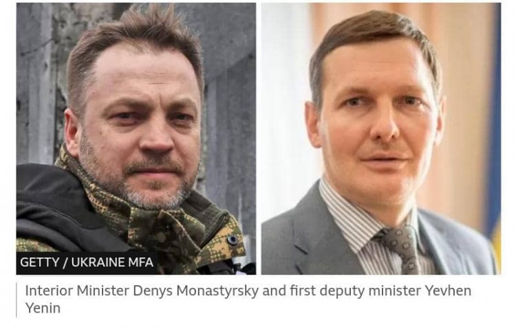 Ukraine's interior ministry leadership killed in helicopter crash