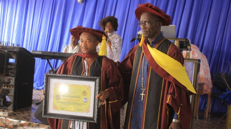 SNAAT Theological University College, Zioncity Theological University College garnish Nana Agyei Obrempong I with doctorate honours