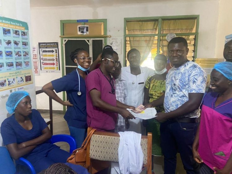 NDC Asikuma Odoben Brakwa Parliamentary Hopeful, William Adu-Oduro Settles Bills of patients At Our Lady Of Grace Hospital